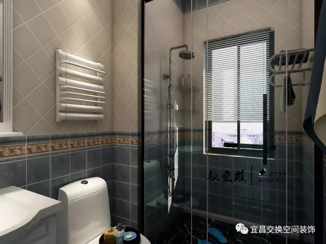 淋浴區與活動區域用透明玻璃門分隔，方便清理衛生、減少細菌滋長，簡約的裝扮讓我們的衛生間打造的如此的清潔，充滿現代化的空間設計，一切都以實用性為主。